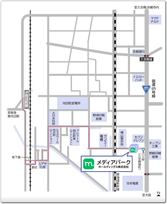 メディアパークホールディングス(株)周辺地図